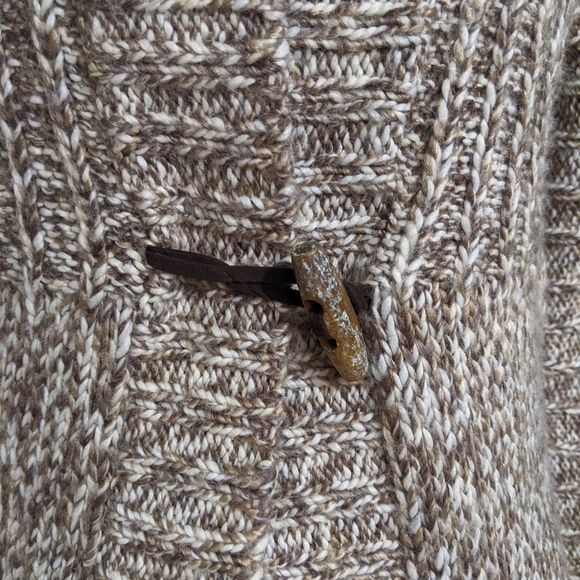 Vintage 70s chunky knit long cardigan sweater - Picture 6 of 9